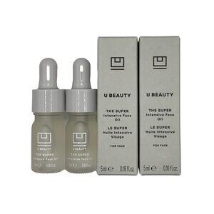 U Beauty 2X The Super Intensive Face Oil 5ml/.16oz each New In Box
